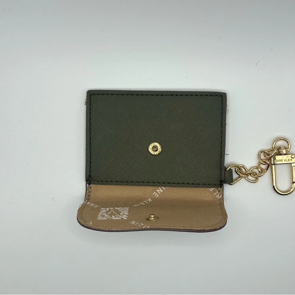 ANNE KLEIN Card Case Wallet Key Chain Holder Money Small Travel Mini